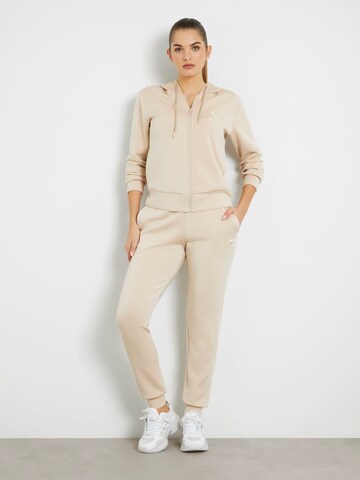 GUESS - Sudadera con cremallera 'OLYMPE' en beige