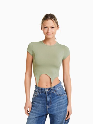 Bershka Shirt in Green: front