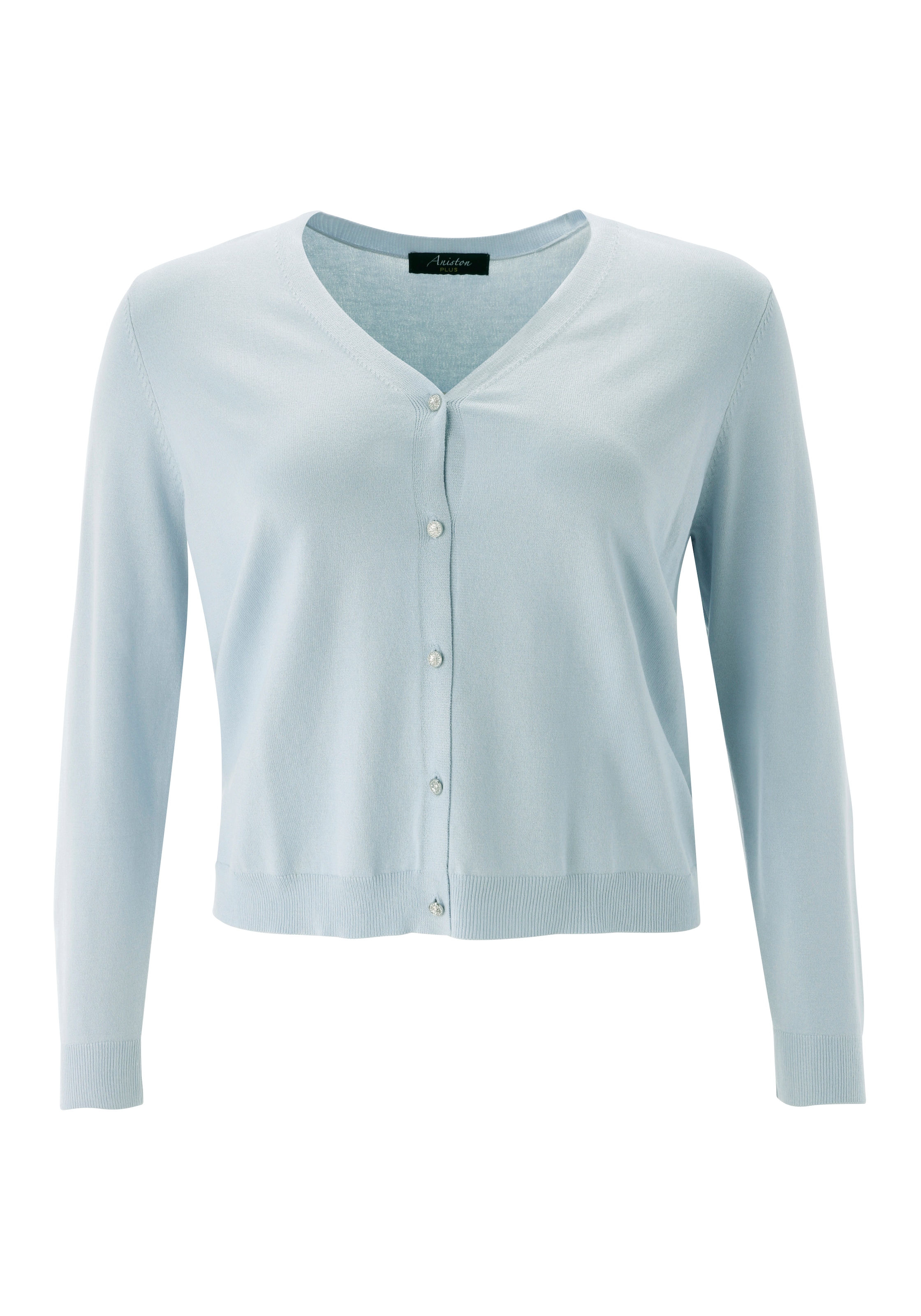 Aniston Knit Cardigan in Blue: front