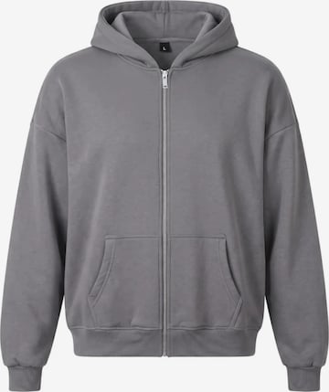 Veste de survêtement 'Zipper dunkel grau' BlankOrder en gris : devant