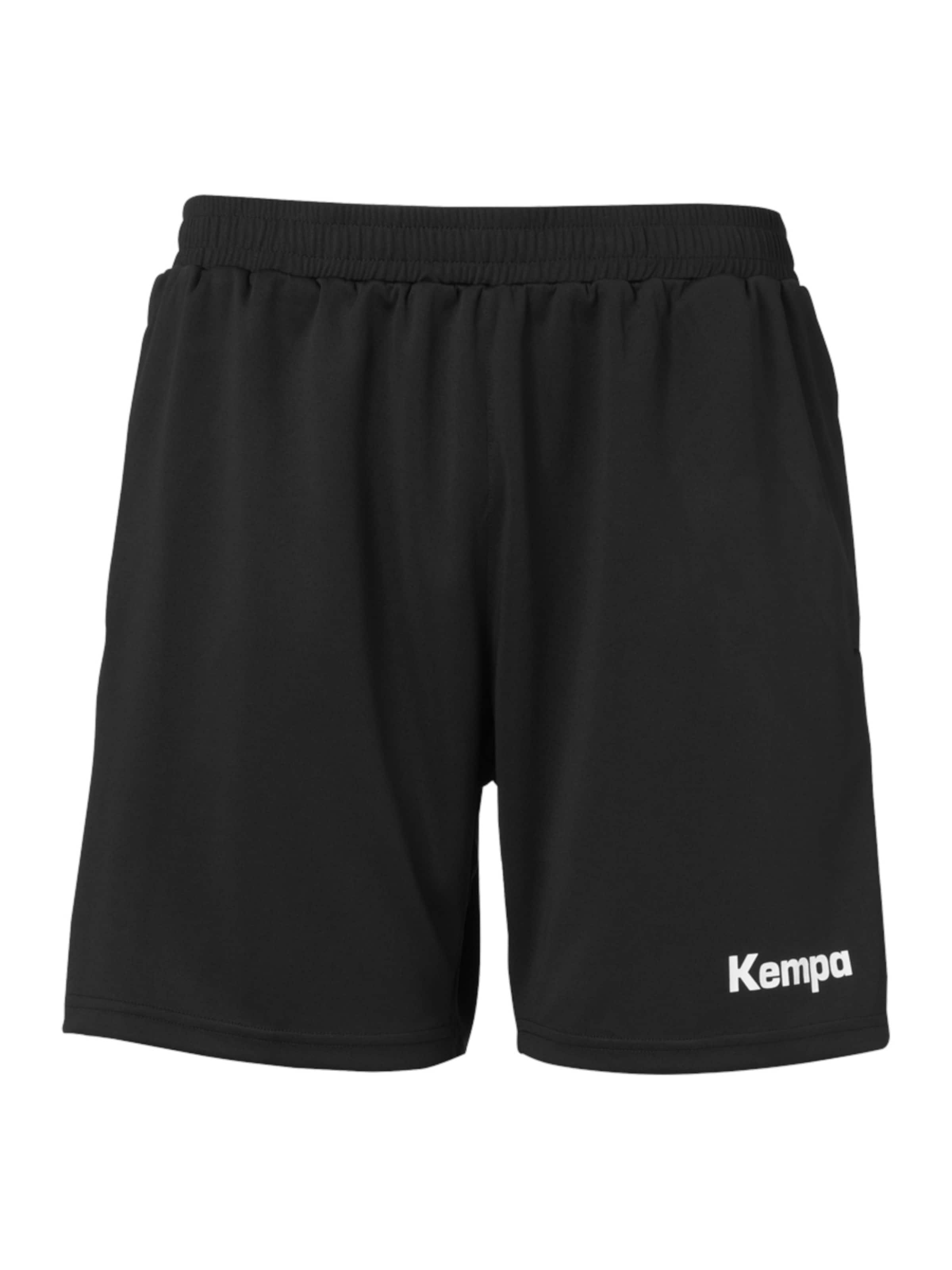 KEMPA Loosefit Sportshorts in Schwarz: Vorderseite
