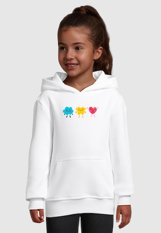 Merchcode Sweatshirt 'Cute Crew' in Wit: voorkant