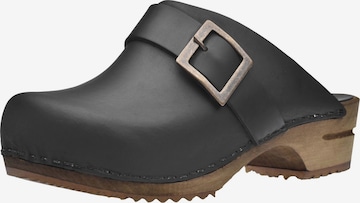 SANITA Clogs in Black: front