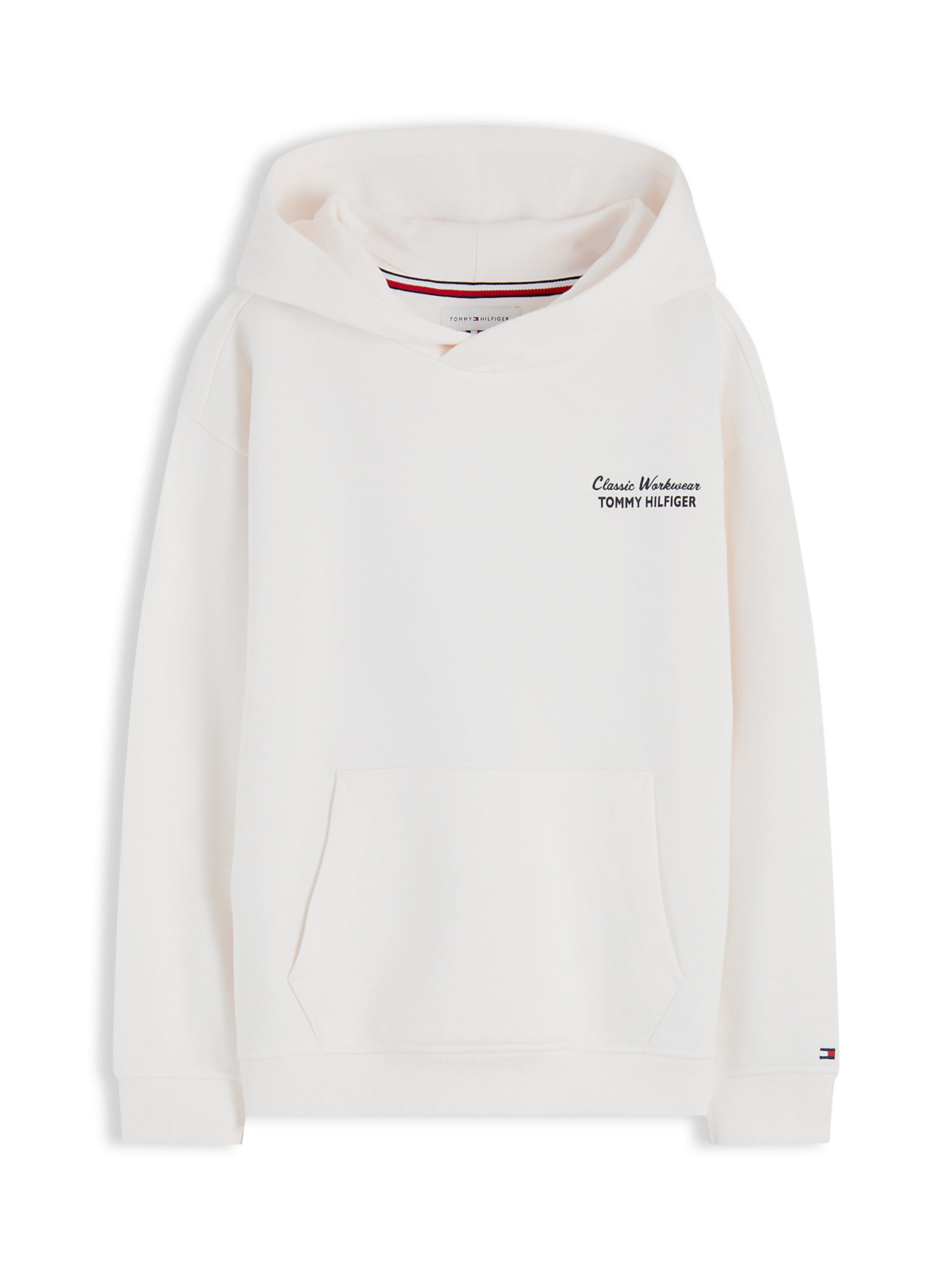 Sweat TOMMY HILFIGER en blanc : devant