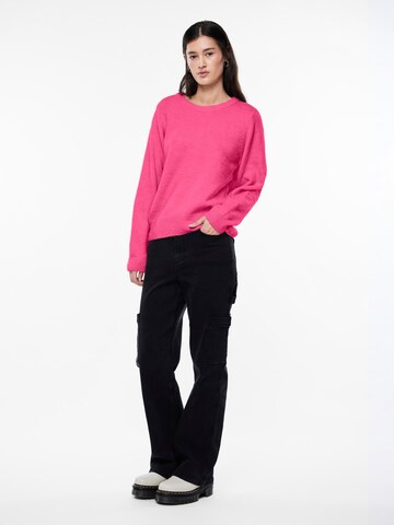 PIECES Pullover 'Karina' in Pink