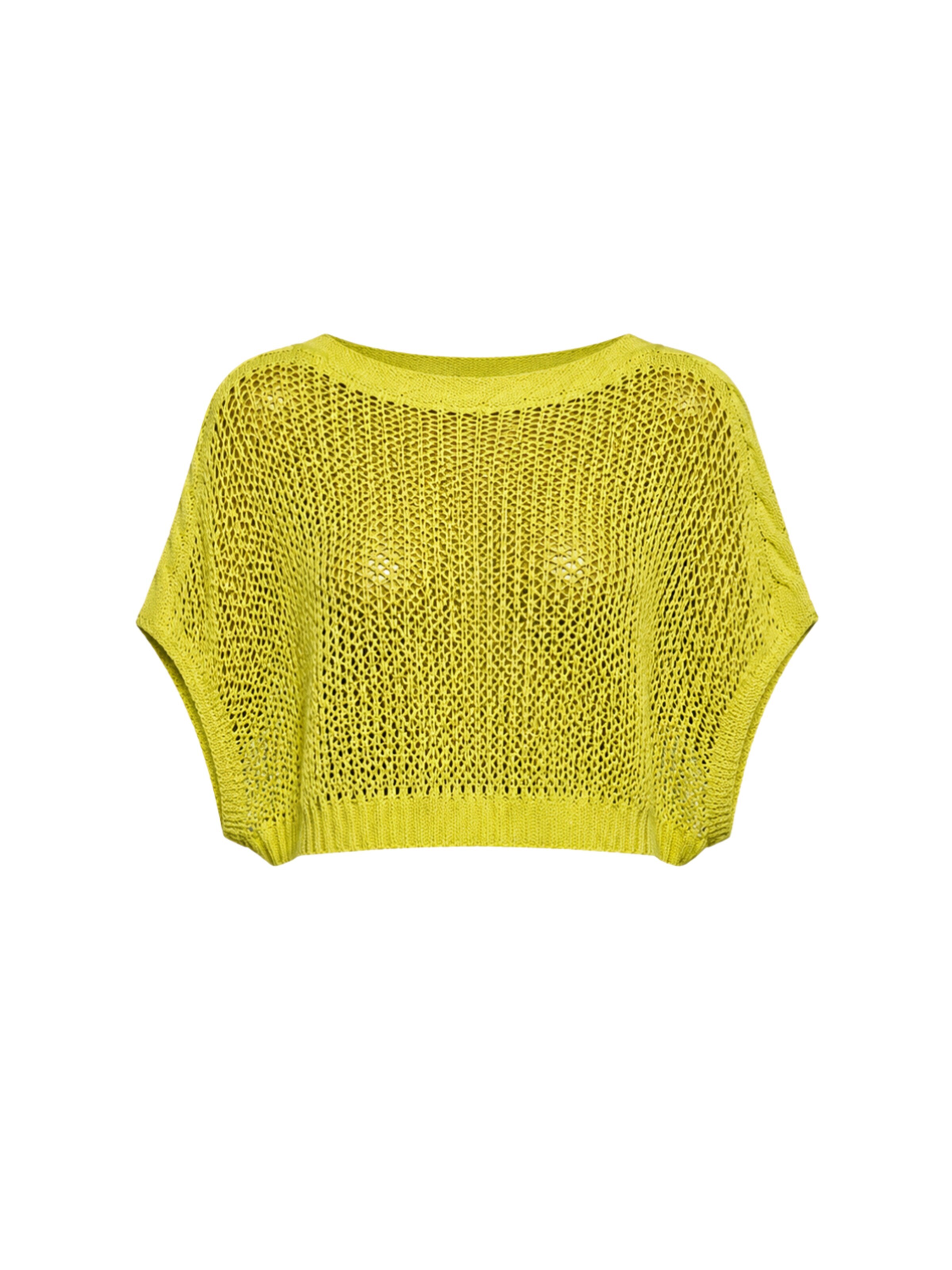 Süel knitwear Gebreide top 'Birthday' in Groen: voorkant