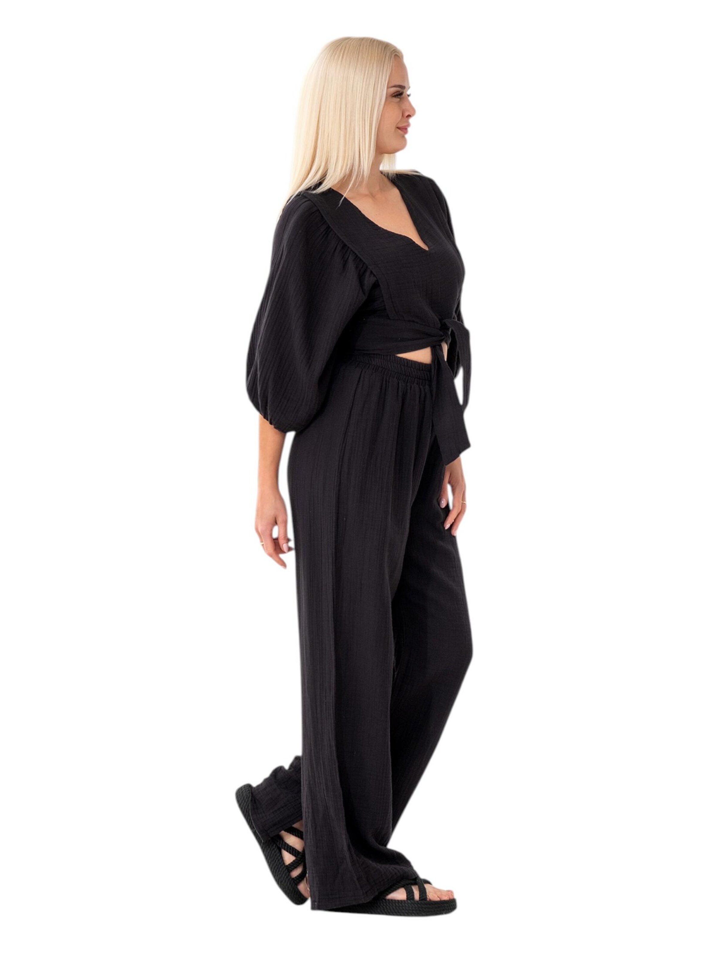 Tenue d'intérieur 'FLOWSET' WENOR en noir