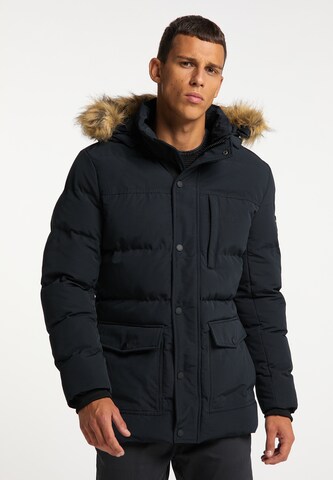 TUFFSKULL Parka in Schwarz: Vorderseite