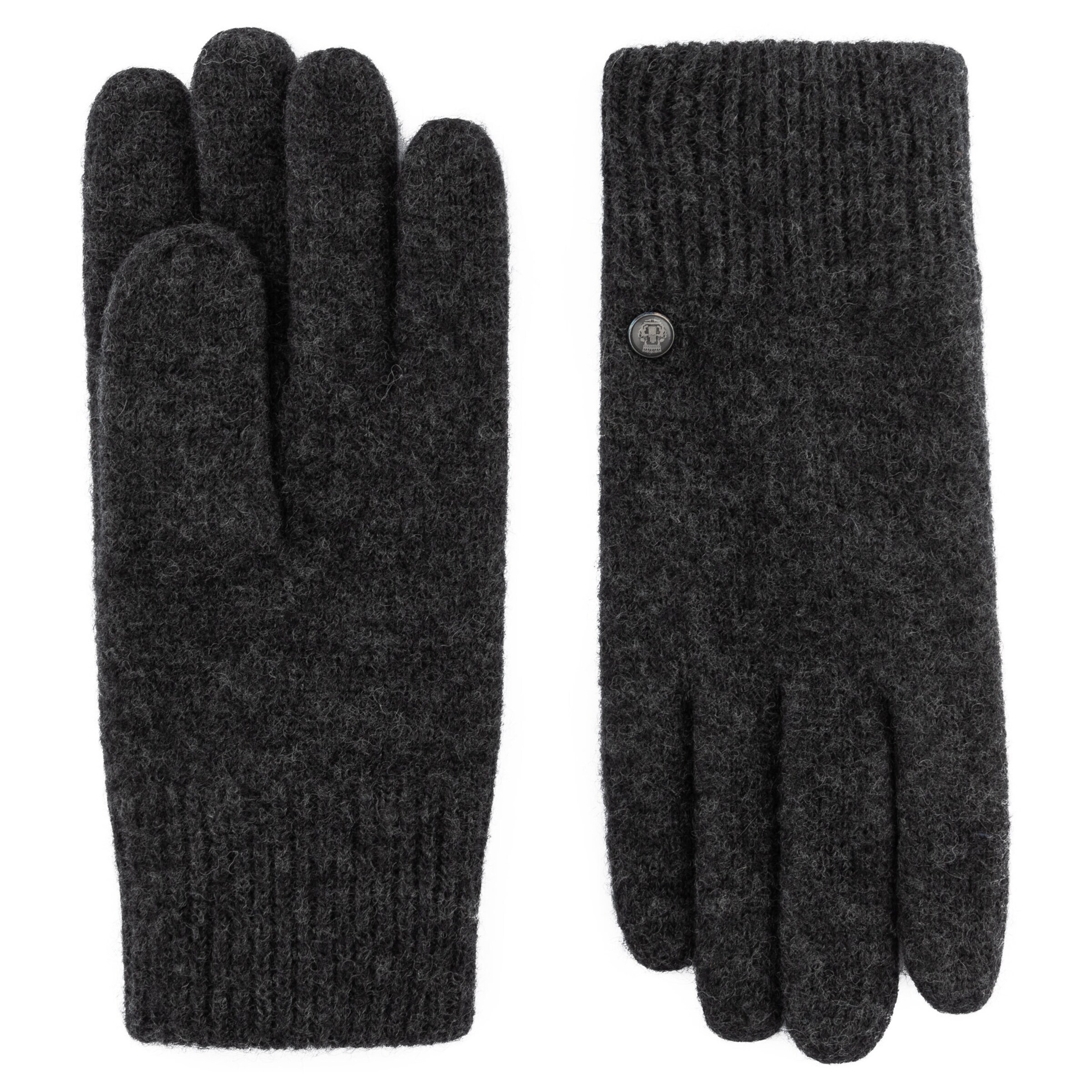 Roeckl Vingerhandschoenen 'KASCHMIR WALKHANDSCHUH' in Grijs: voorkant