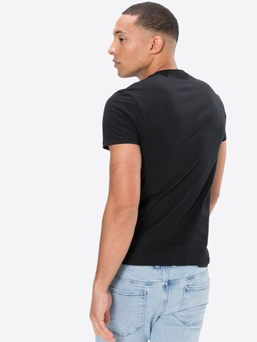 Lee Shirt 'Twin Pack Crew' in Zwart