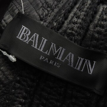 Balmain Lederjacke M-L in Schwarz