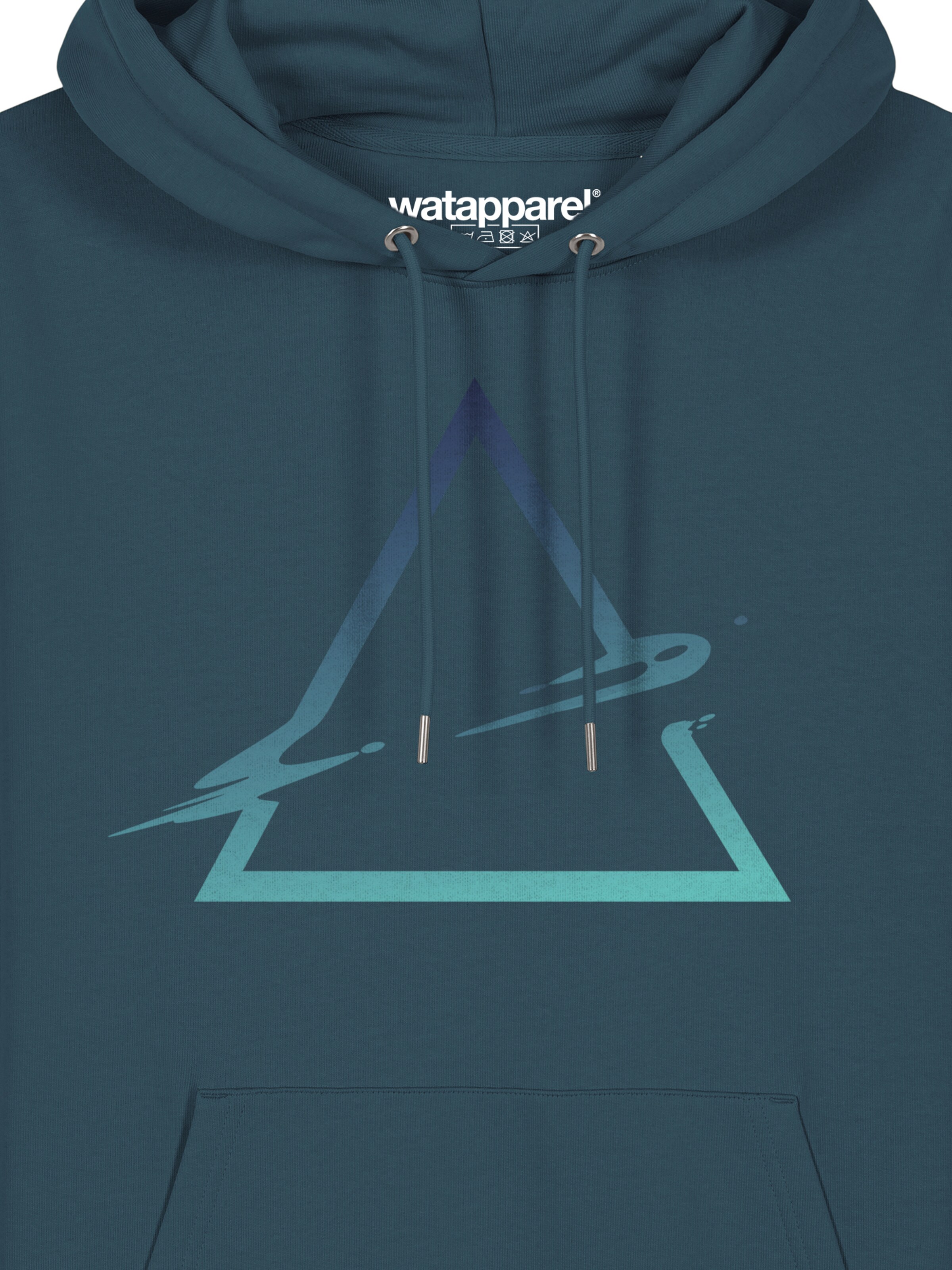 Watapparel Sweatshirt 'Triangle' in Blau