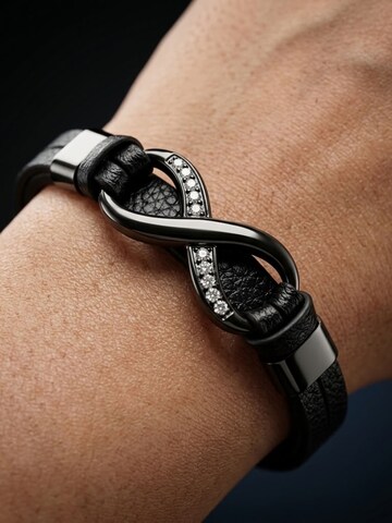 UNIQAL Armband 'INFINITY' in Zwart
