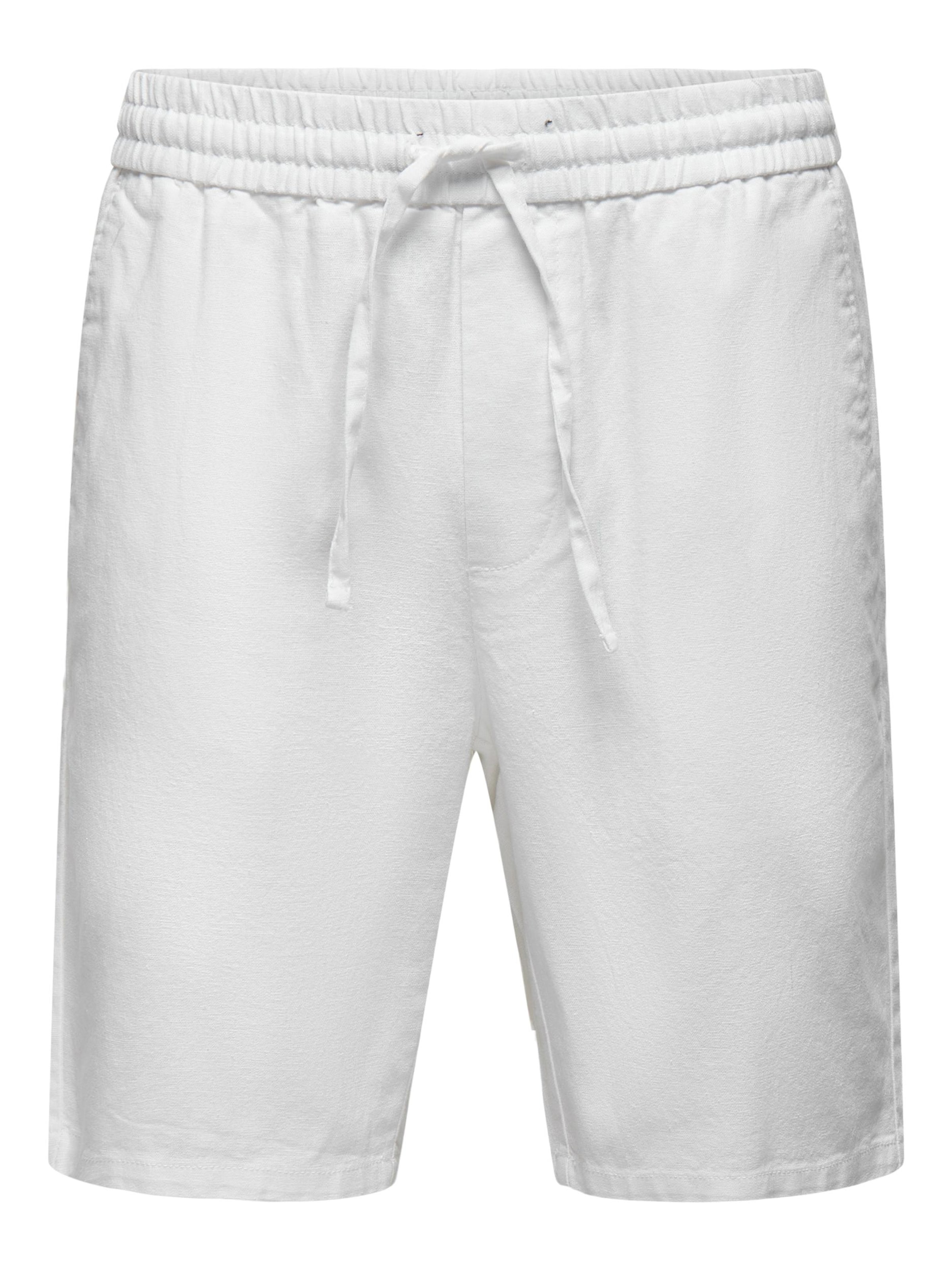 Pantalon 'ONSLinus' Only & Sons en blanc : devant