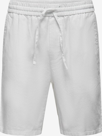 Pantaloni 'Linus' Only & Sons pe alb, Vizualizare produs