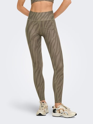 ONLY PLAY - Skinny Pantalón deportivo 'ONPRya-2' en verde: frente