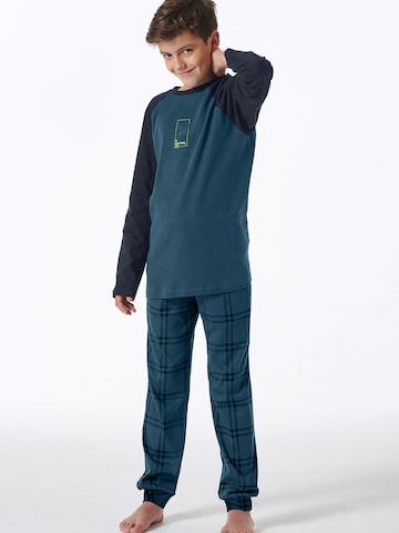 SCHIESSER - Pijama ' Nightwear ' en verde: frente