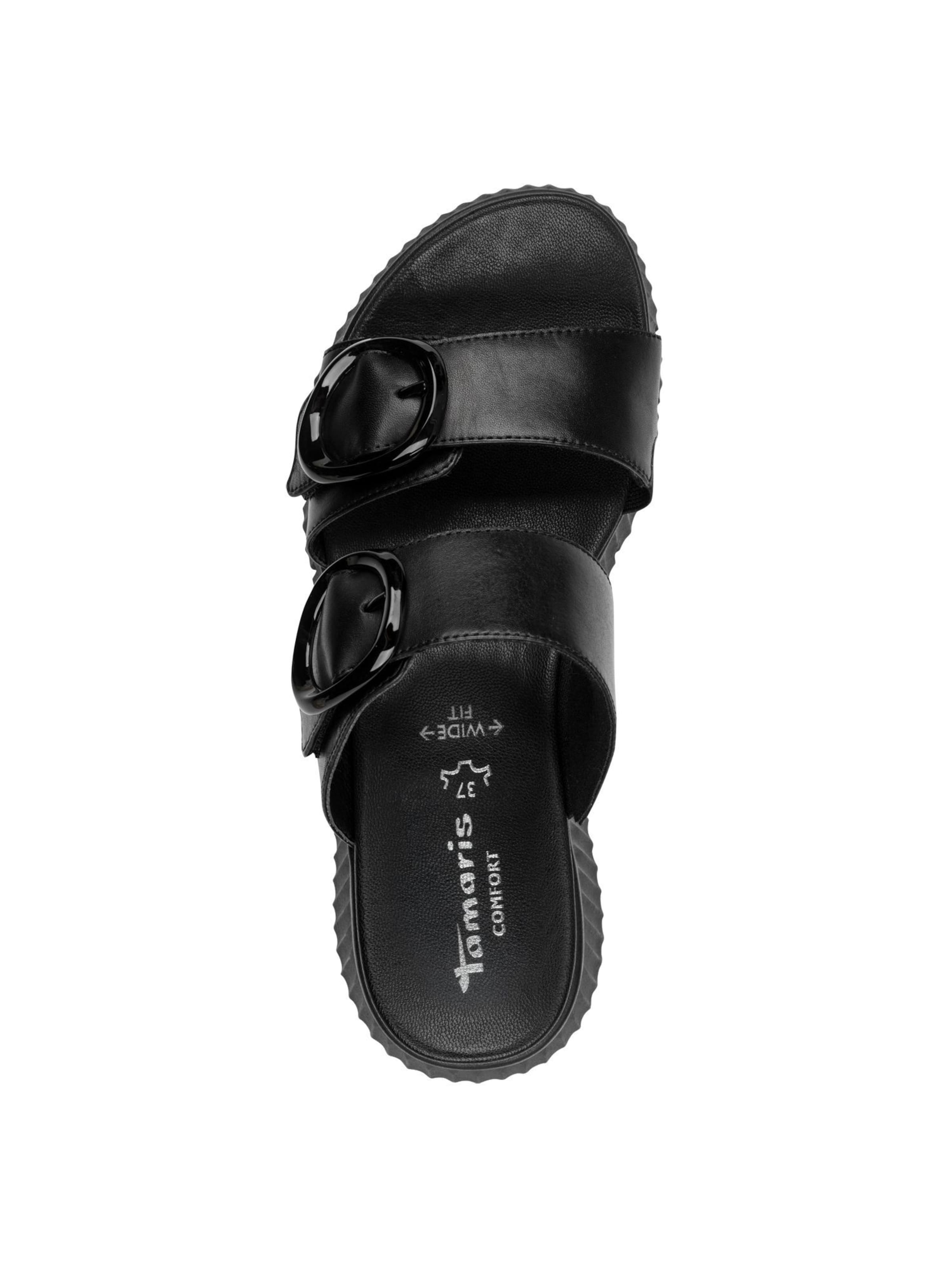 Tamaris Pantolette in Schwarz