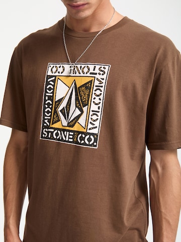 T-Shirt 'ANGLE IRON' Volcom en marron