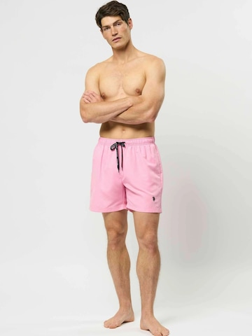 U.S. POLO ASSN. Zwemshorts ' UMAza ' in Blauw