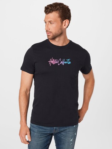 T-Shirt HOLLISTER en noir : devant