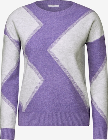 CECIL Pullover in Lila: Vorderseite