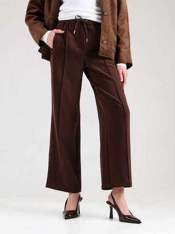 s.Oliver Wide Leg Hose in Braun: Vorderseite