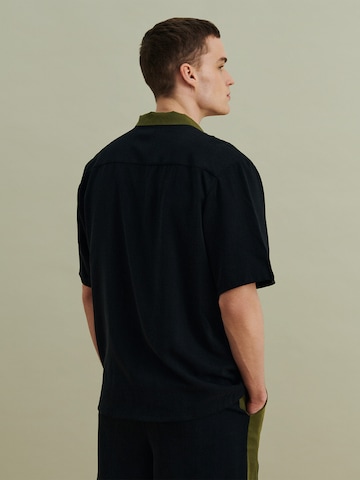 Regular fit Camicia 'Bastian' di DAN FOX APPAREL in nero