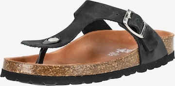 COSMOS COMFORT T-bar sandals in Black: front