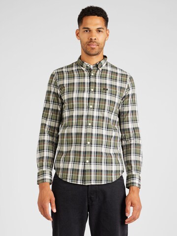 Lee Regular fit Button Up Shirt in Green: front