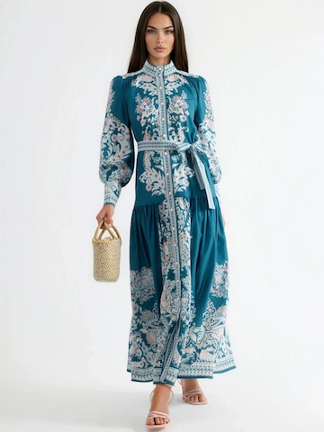 Abito camicia di MSN Collection in blu: frontale