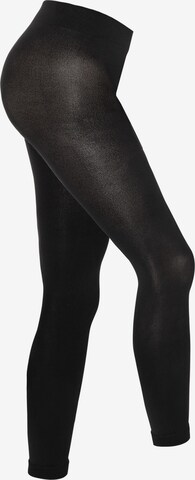 camano Skinny Leggings 'Thermo' in Schwarz: predná strana