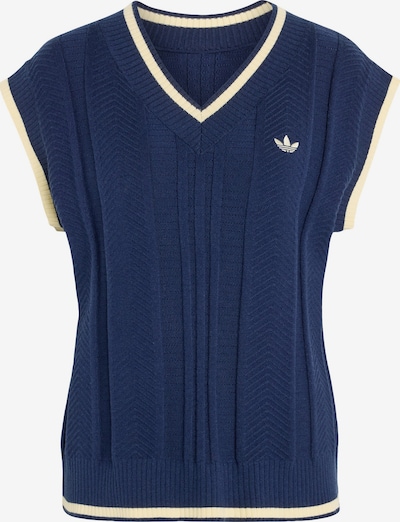 XS dydžio Megztinis iš ADIDAS ORIGINALS, spalva – kremo / tamsiai mėlyna, Prekių apžvalga
