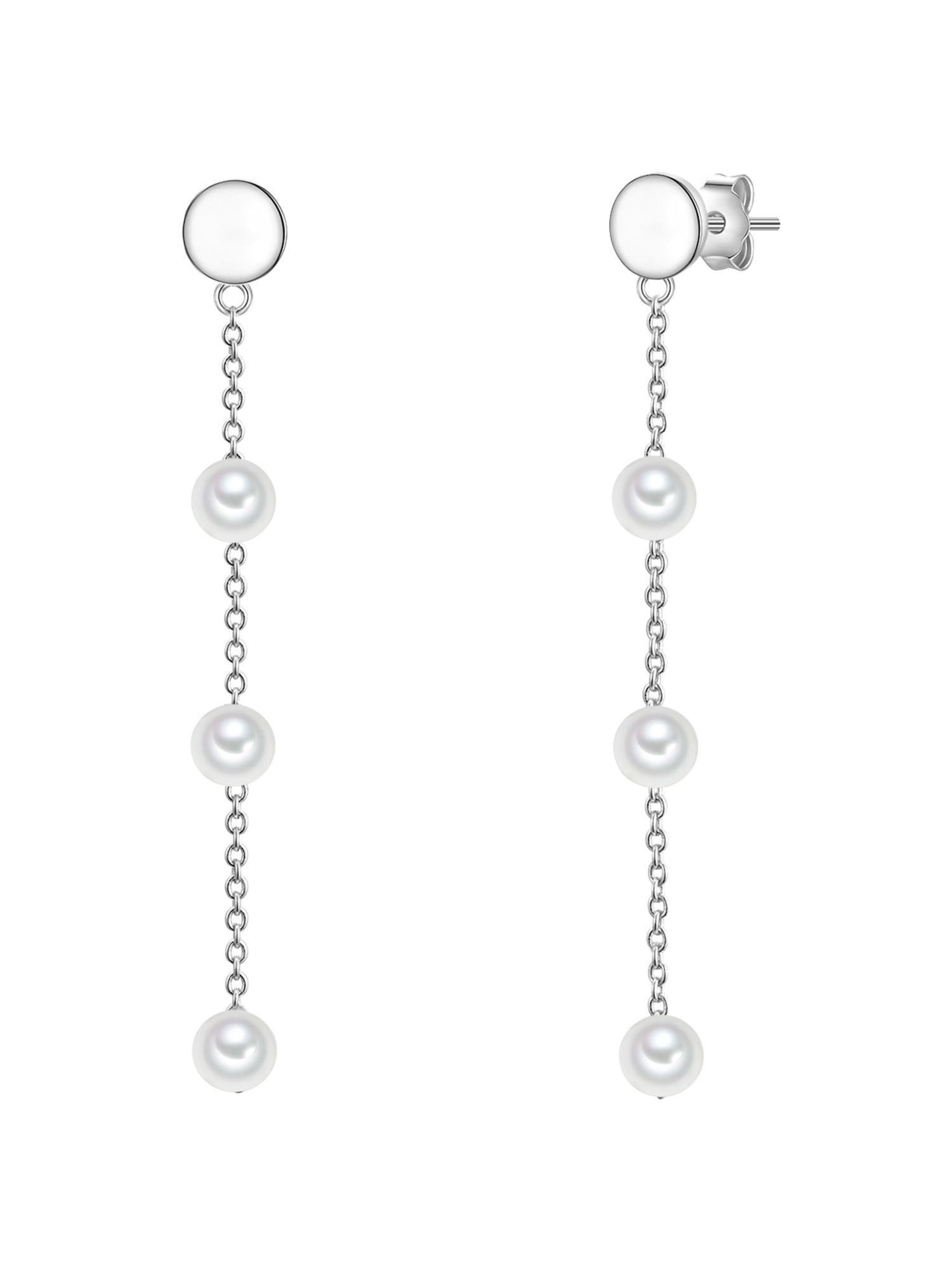 Boucles d'oreilles Glanzstücke München en argent : devant