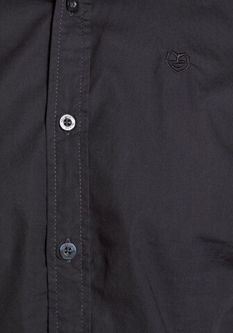 DELMAO Slim Fit Businesshemd in Blau