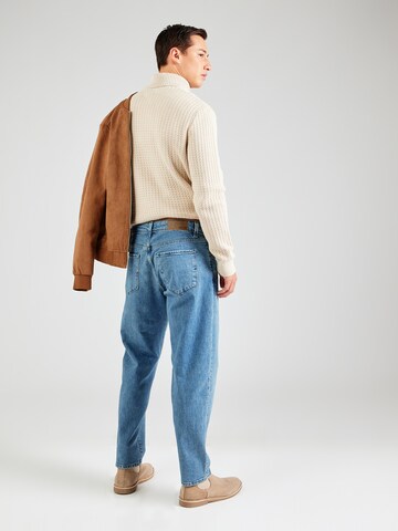 Effilé Jean 'SLH180-ALDU' SELECTED en bleu