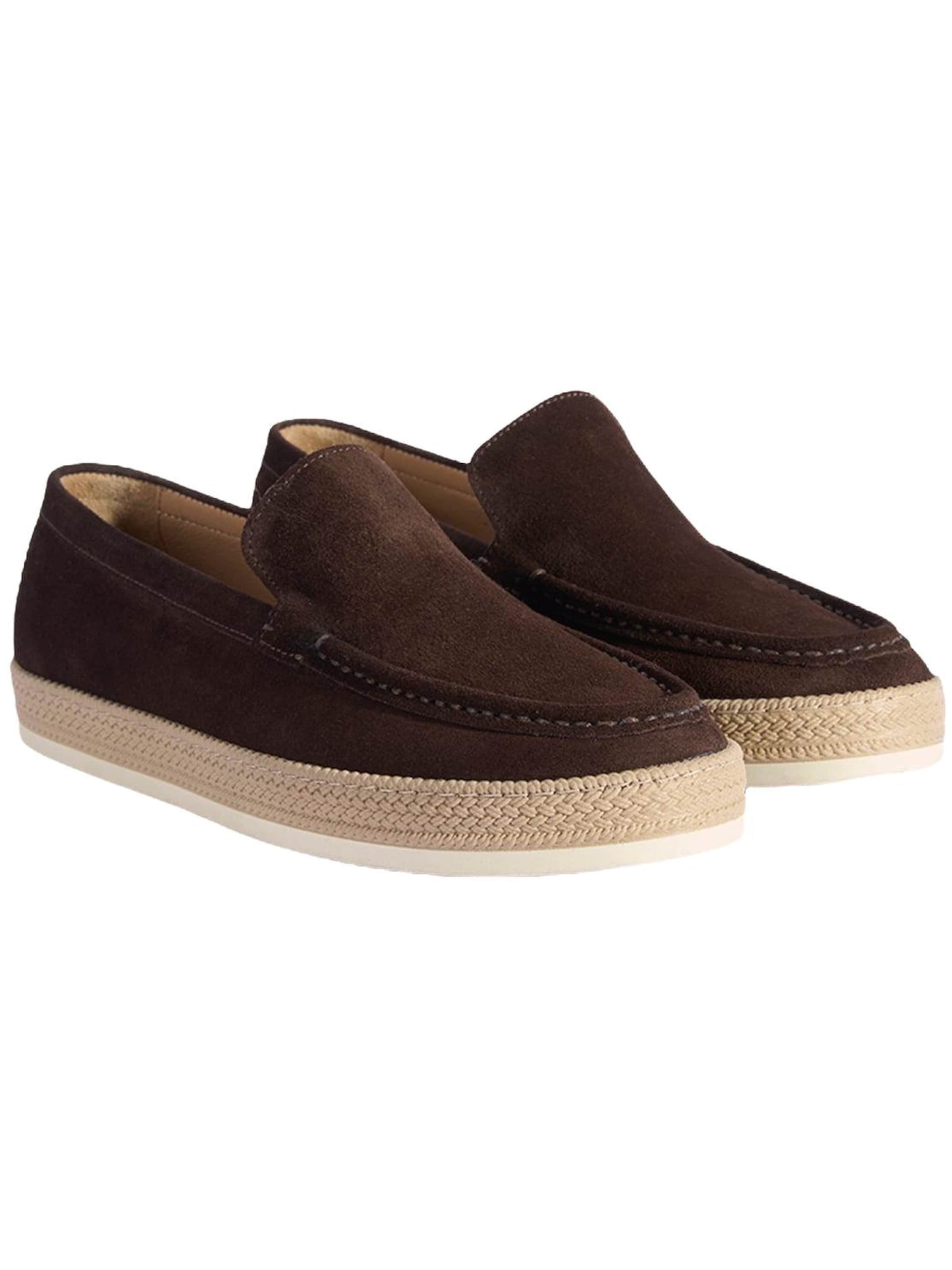 Chaussure basse 'Slipper' Desa en marron : devant