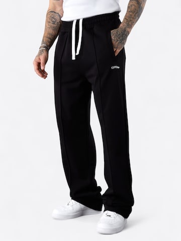 Loosefit Pantalon ' Essential Loose ' ESTEEM en noir : devant