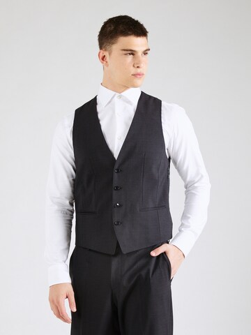 Gilet de costume 'Huge' BOSS en noir : devant