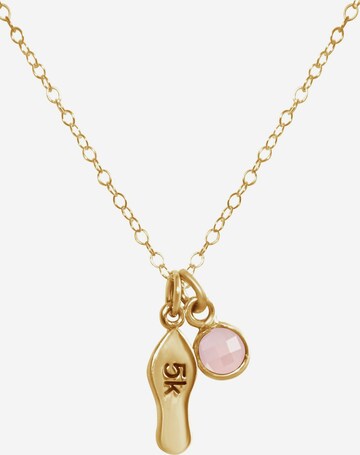 Gemshine Necklace in Gold: front