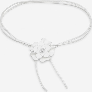 COLLEZIONE ALESSANDRO Gürtel 'Blüte' in Weiß: Vorderseite