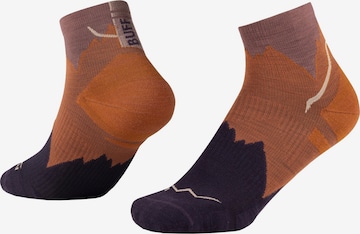 Chaussettes BUFF en marron : devant