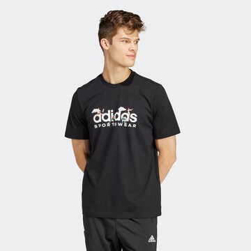 ADIDAS SPORTSWEAR T-shirt i svart: framsida