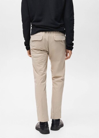 MANGO MAN Slim fit Pants 'Due' in Beige