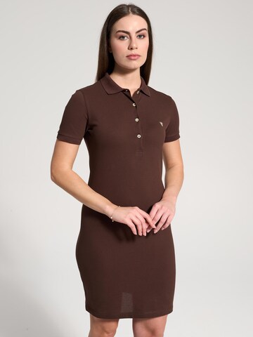 NOWIHT Kleid 'Leocadia'‌‌‌‌‌ in Braun