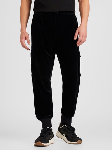 Effilé Pantalon cargo 'Glavin234' HUGO Red en noir : devant