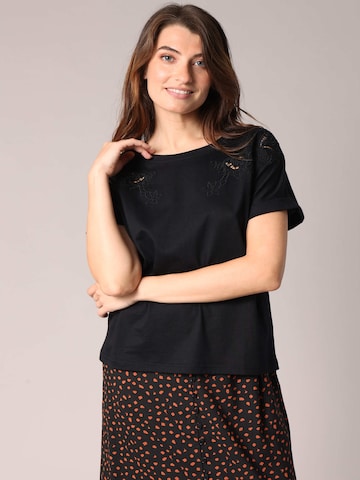 Deeluxe Shirt ' SUYANA ' in Zwart: voorkant