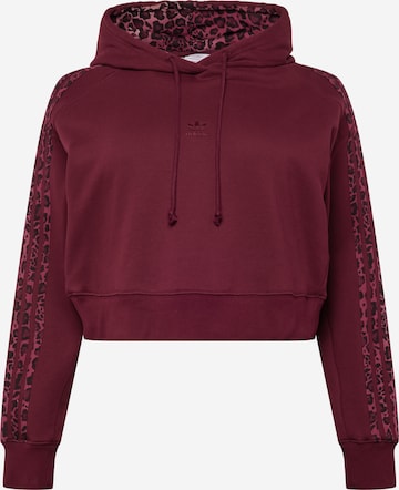 ADIDAS ORIGINALS Felpa Logo in Rosso Bordeaux ABOUT YOU