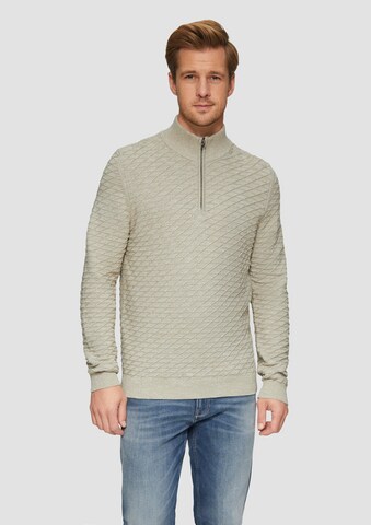 s.Oliver Sweater in Beige: front