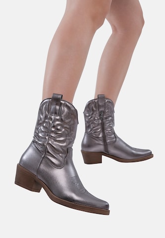 Stivale da cowboy di Elara in argento